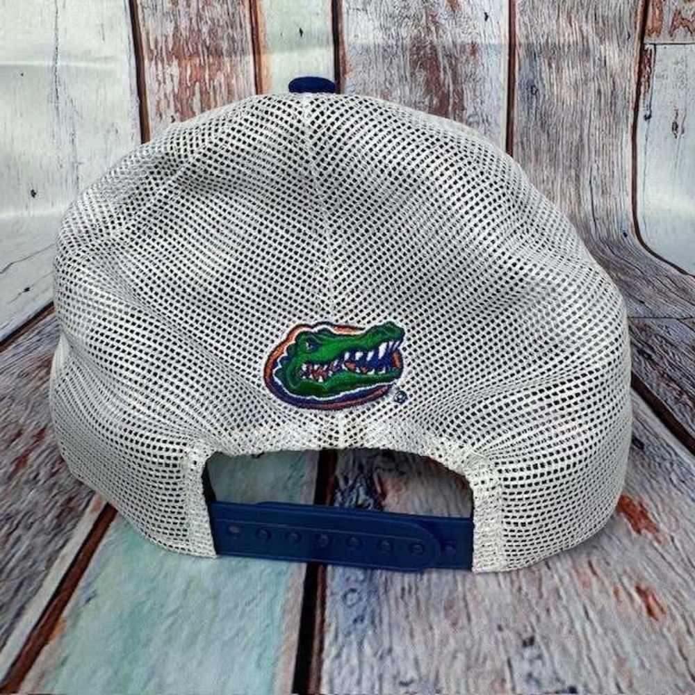 UF Florida Gators New Era Trucker Hat Mesh Snapback Blue Orange Trucker Football - Picture 4 of 8